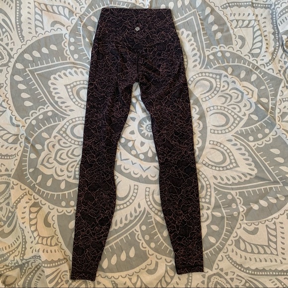 Lululemon Align Legging 28” Lacescape Spanish Rose - Picture 5 of 8